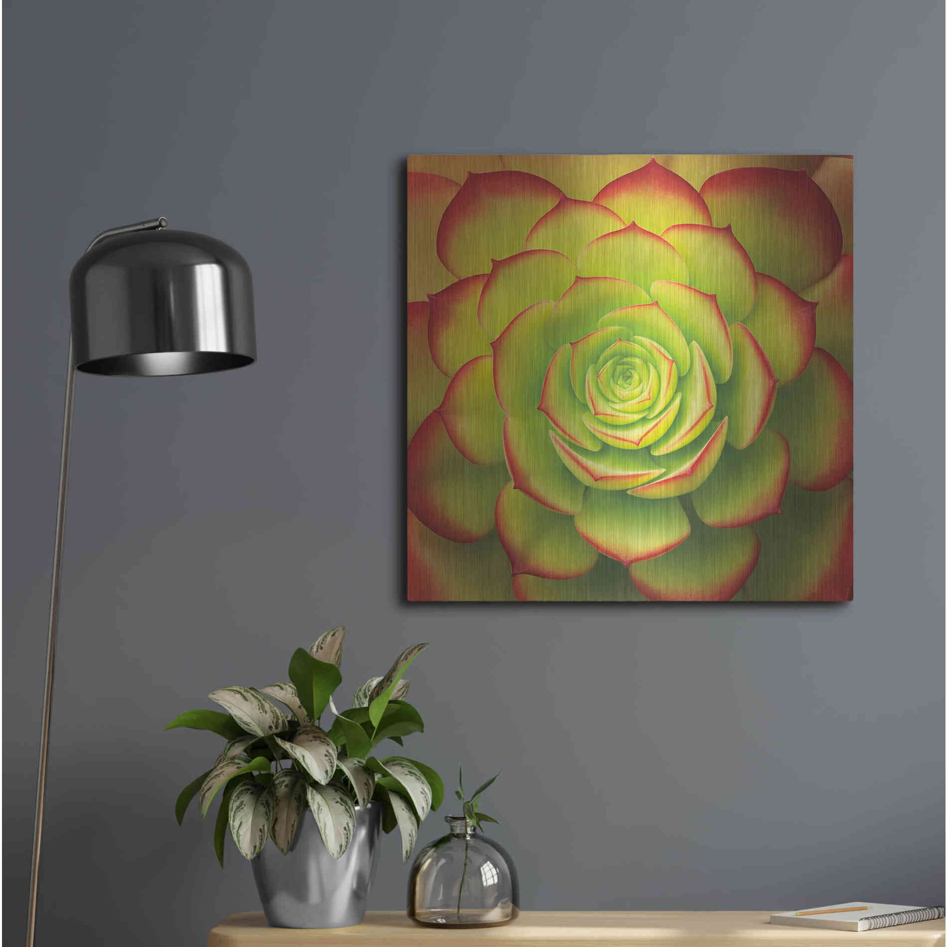 metal succulent art Fiery Succulent' by Jan Bell Metal Wall Art – LuxeMetalArt