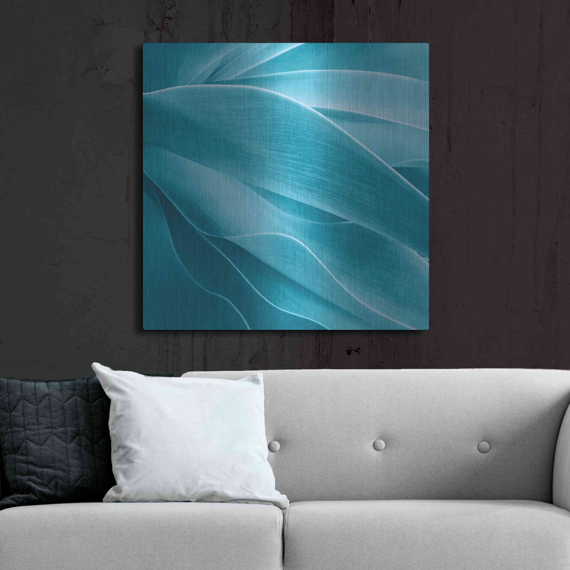 Luxe Metal Art 'Succulent' by Jan Bell Metal Wall Art,36x36