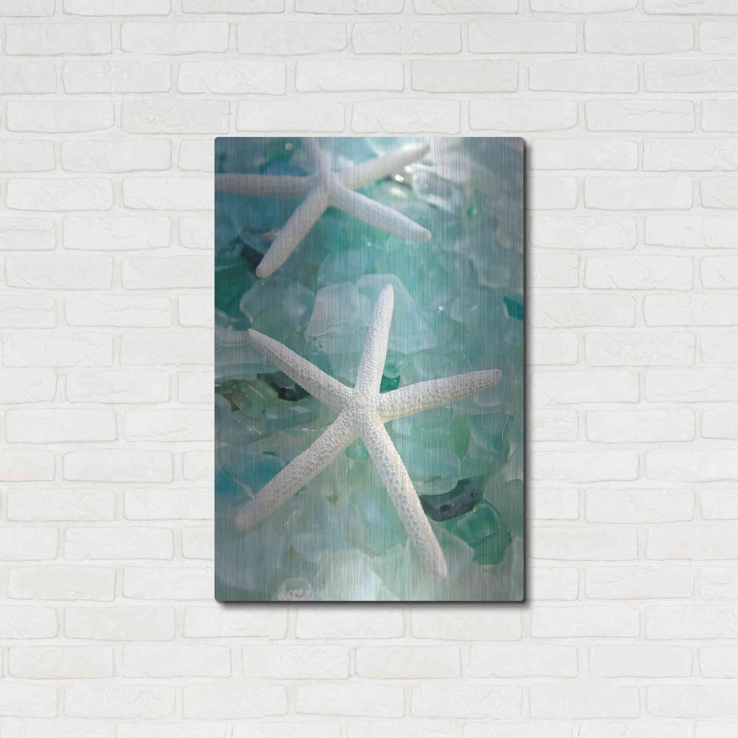 Luxe Metal Art 'Seaglass 1' by Alan Blaustein Metal Wall Art,24x36