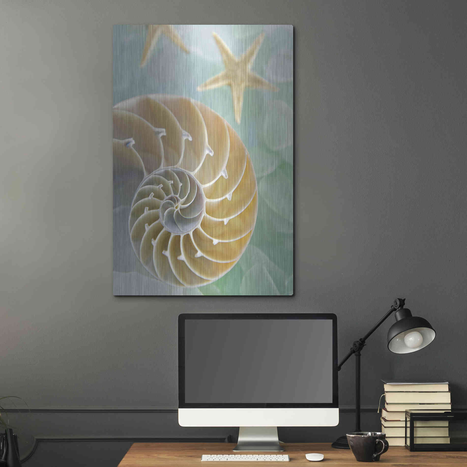 Luxe Metal Art 'Seaglass 2' by Alan Blaustein Metal Wall Art,24x36