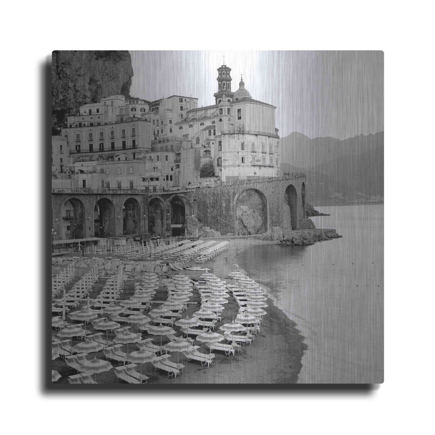 Luxe Metal Art 'Ombrellone da Spiaggia' by Alan Blaustein Metal Wall Art