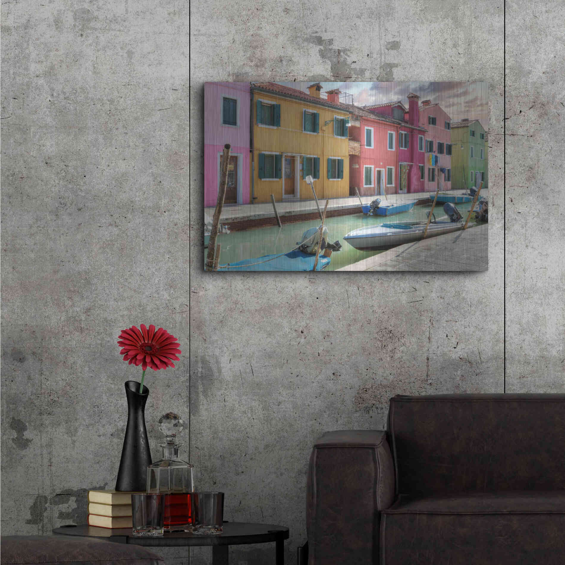 Luxe Metal Art 'Bruano 17' by Alan Blaustein Metal Wall Art,36x24