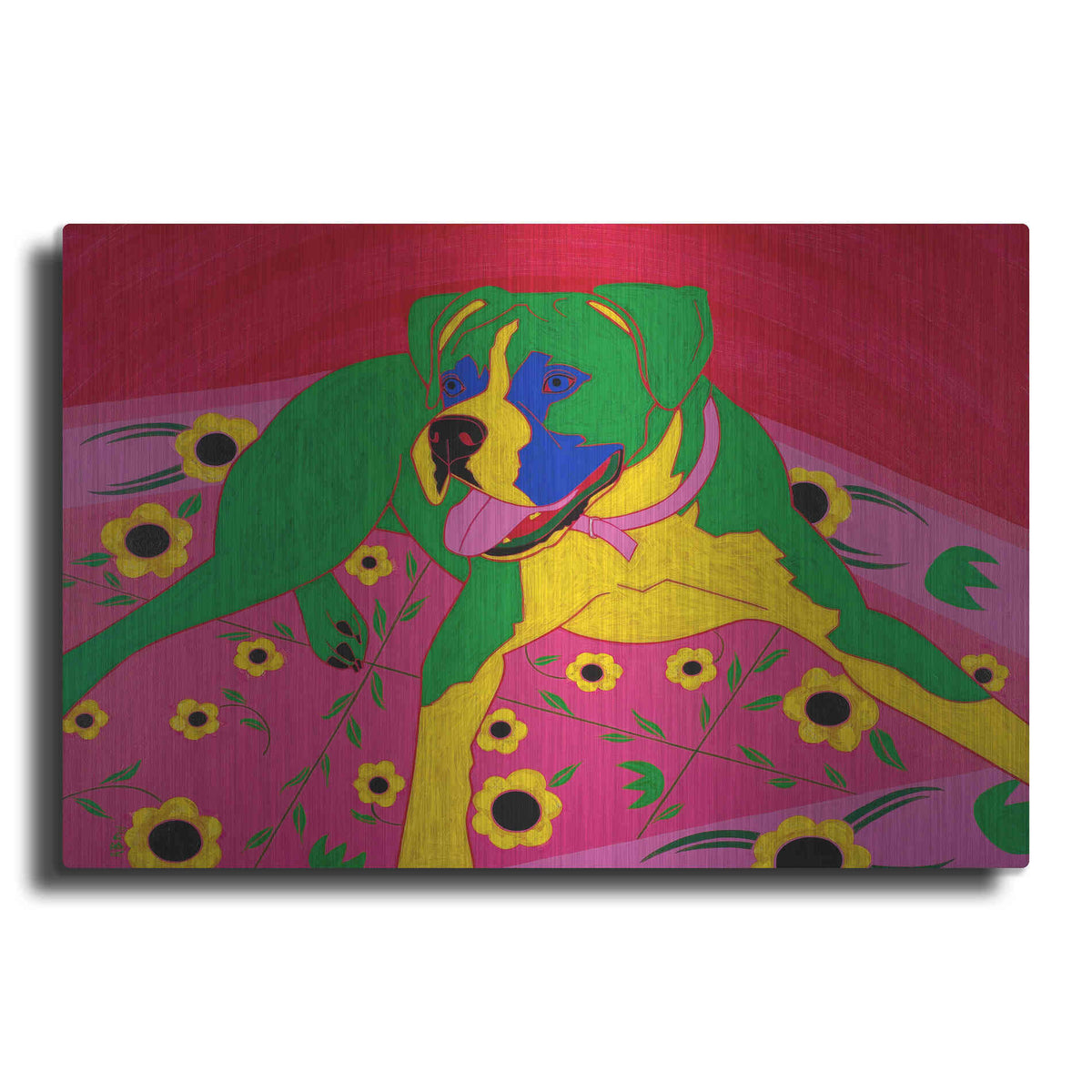 Luxe Metal Art 'Courageous Clown' by Angela Bond Metal Wall Art
