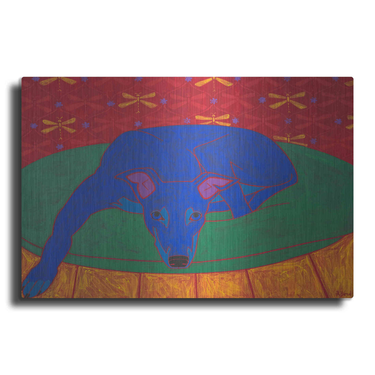 Luxe Metal Art 'Runner in Repose' by Angela Bond Metal Wall Art