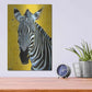 Luxe Metal Art 'Zebra' by Angela Bond Metal Wall Art,12x16