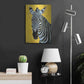 Luxe Metal Art 'Zebra' by Angela Bond Metal Wall Art,16x24