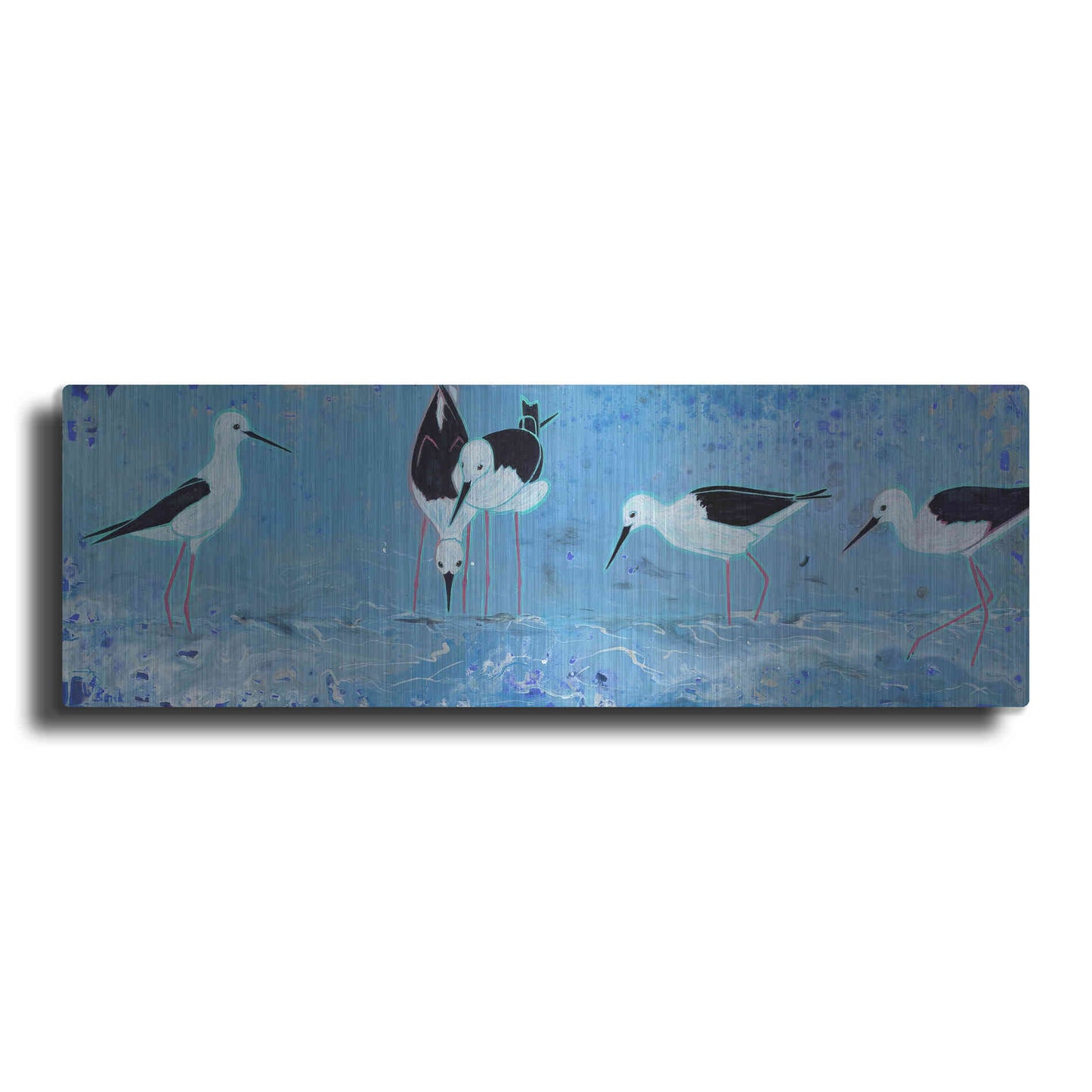 Luxe Metal Art 'Long Legged Waders' by Angela Bond Metal Wall Art