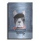 Luxe Metal Art 'French Bulldog with Arc de Triomphe' by Barruf Metal Wall Art