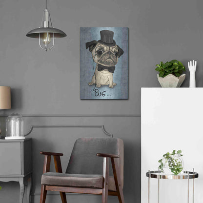 Luxe Metal Art 'Gentle Pug' by Barruf Metal Wall Art,16x24