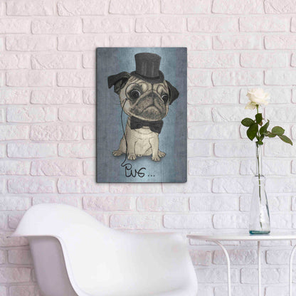 Luxe Metal Art 'Gentle Pug' by Barruf Metal Wall Art,16x24