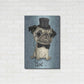 Luxe Metal Art 'Gentle Pug' by Barruf Metal Wall Art,24x36