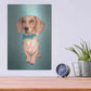 Luxe Metal Art 'The Wiener Dog' by Barruf Metal Wall Art,12x16