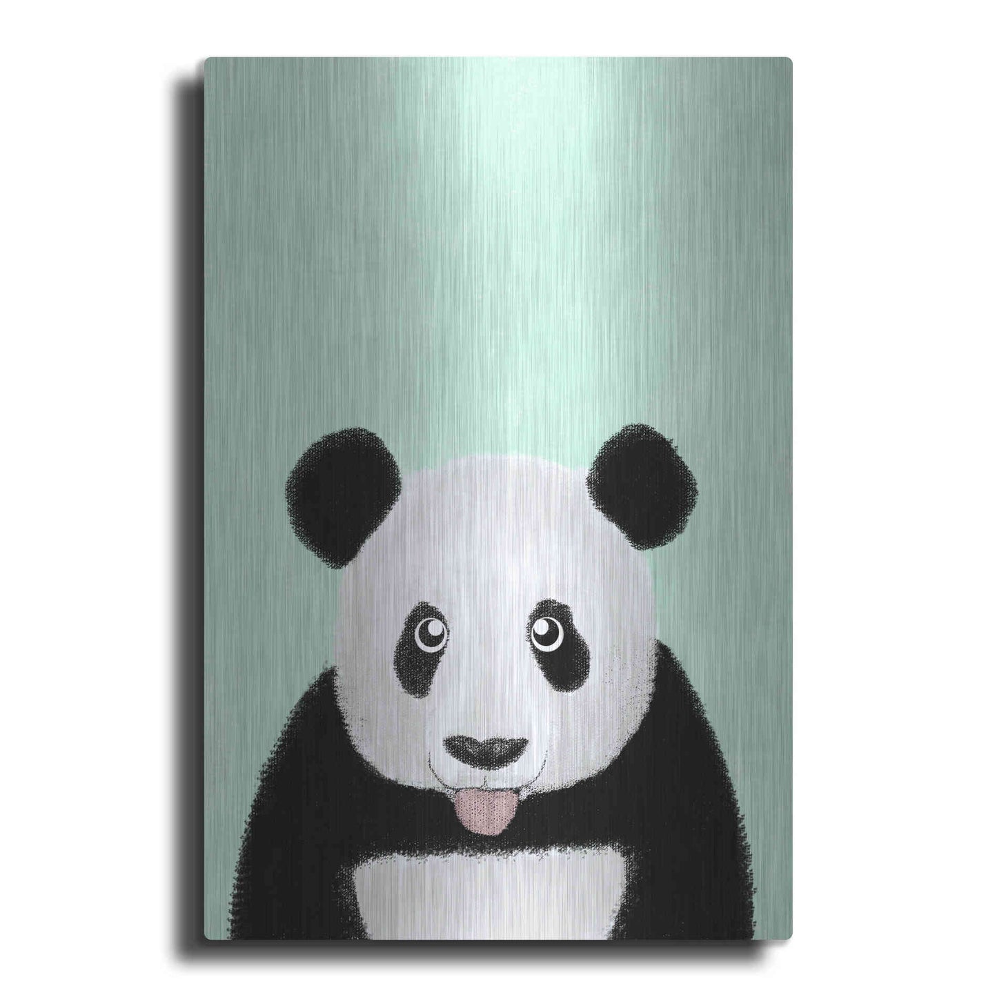Luxe Metal Art 'Cute Panda' by Barruf Metal Wall Art