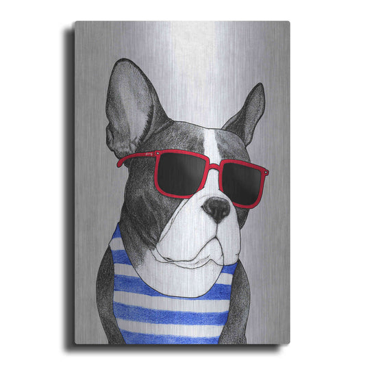 Luxe Metal Art 'Frenchie Summer Style' by Barruf Metal Wall Art