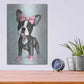 Luxe Metal Art 'Sweet Frenchie' by Barruf Metal Wall Art,12x16