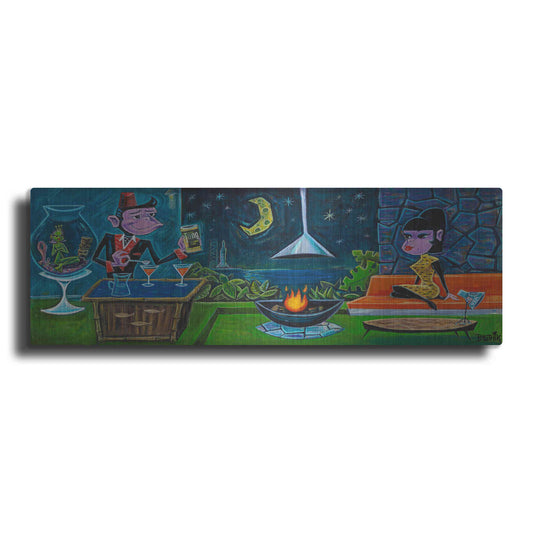 Luxe Metal Art 'Tang Time' by Beatnik Metal Wall Art