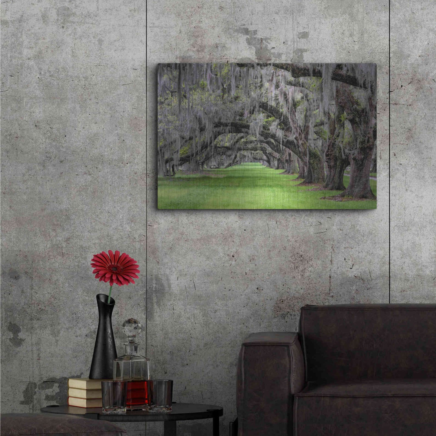 Luxe Metal Art 'Hanging to the Left' by Daniel Burt Metal Wall Art,36x24