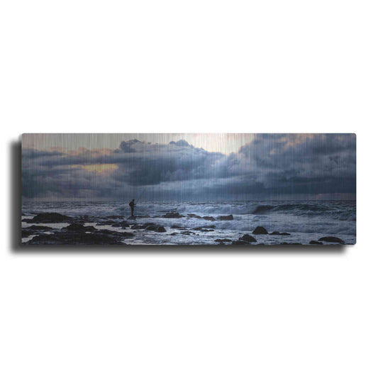 Luxe Metal Art 'Surf Fishing' by Daniel Burt Metal Wall Art