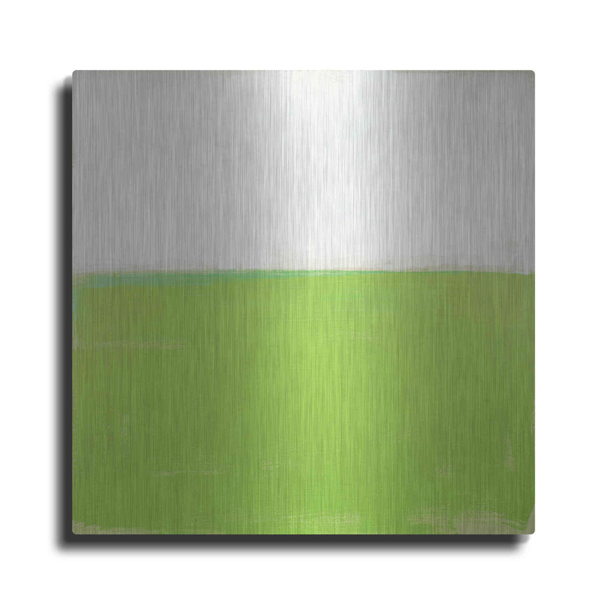 Luxe Metal Art 'Fresh Green' by Don Bishop Metal Wall Art