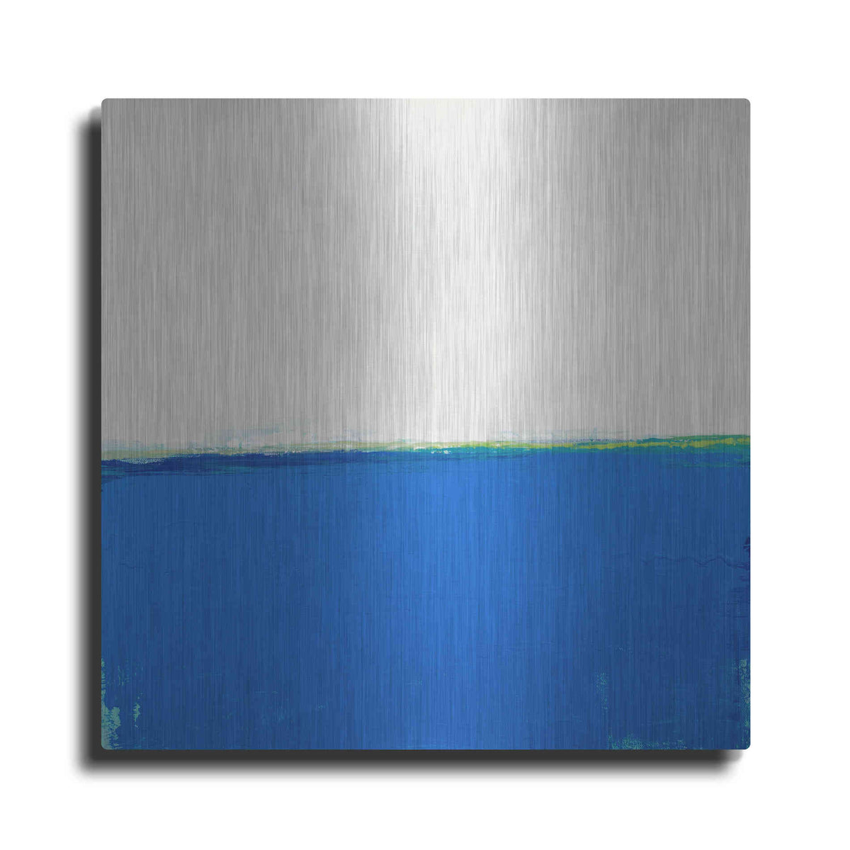 Luxe Metal Art 'Open Blue' by Don Bishop Metal Wall Art