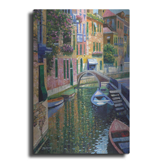 Luxe Metal Art 'Romantic Canal' by Howard Behrens Metal Wall Art