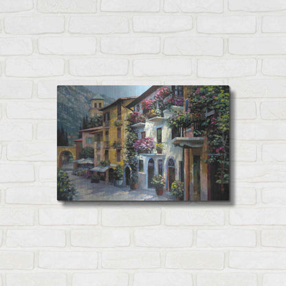 Luxe Metal Art 'Village Hideaway' by Howard Behrens Metal Wall Art,24x16