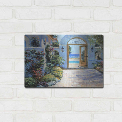 Luxe Metal Art 'Hotel California' by Howard Behrens Metal Wall Art,16x12