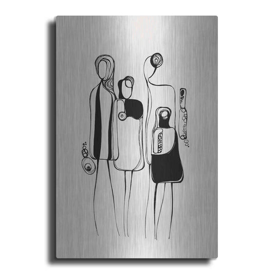 Luxe Metal Art 'Pod People Amis' by Ishita Banerjee Metal Wall Art