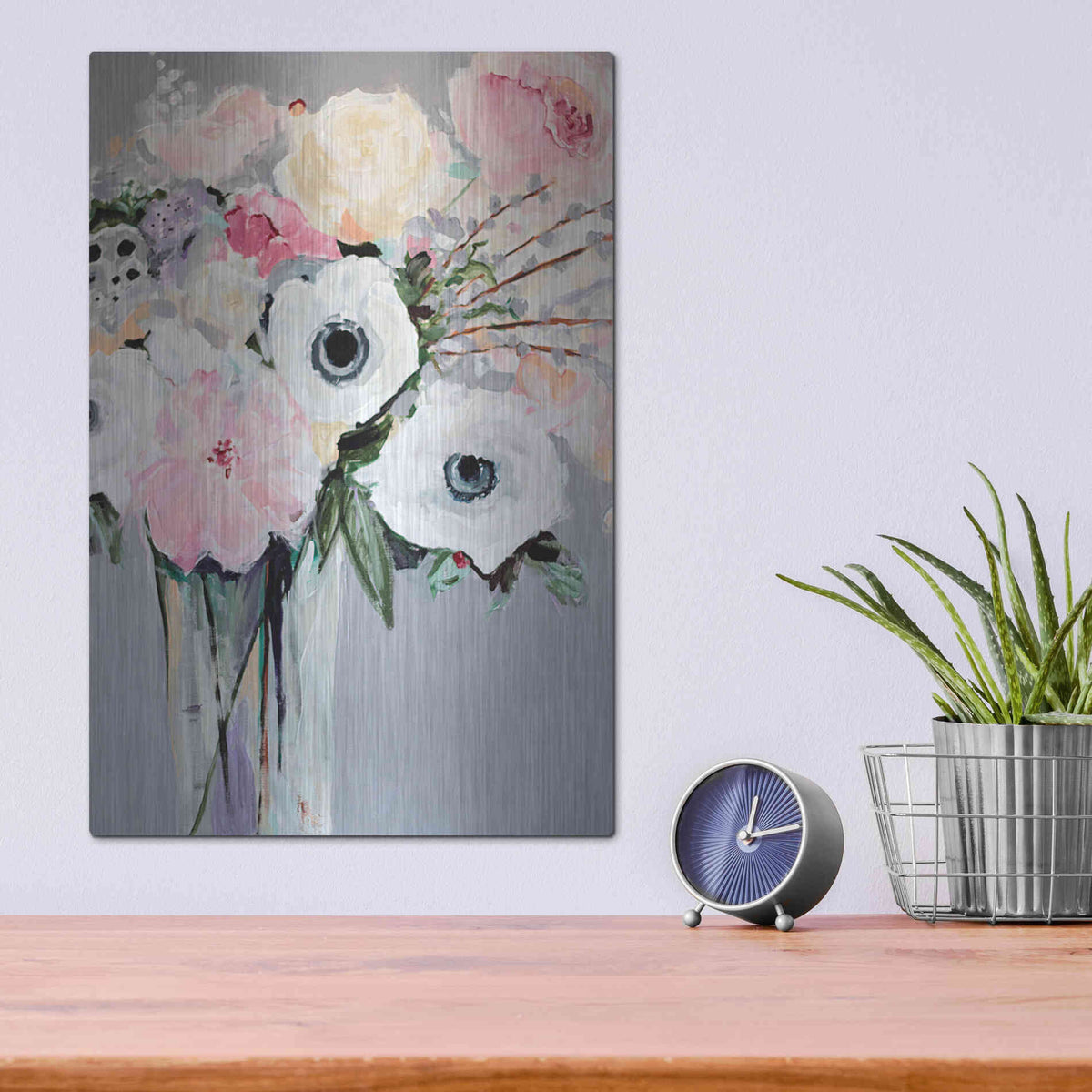 Luxe Metal Art 'Sweetie Pie' by Jacqueline Brewer Metal Wall Art,12x16