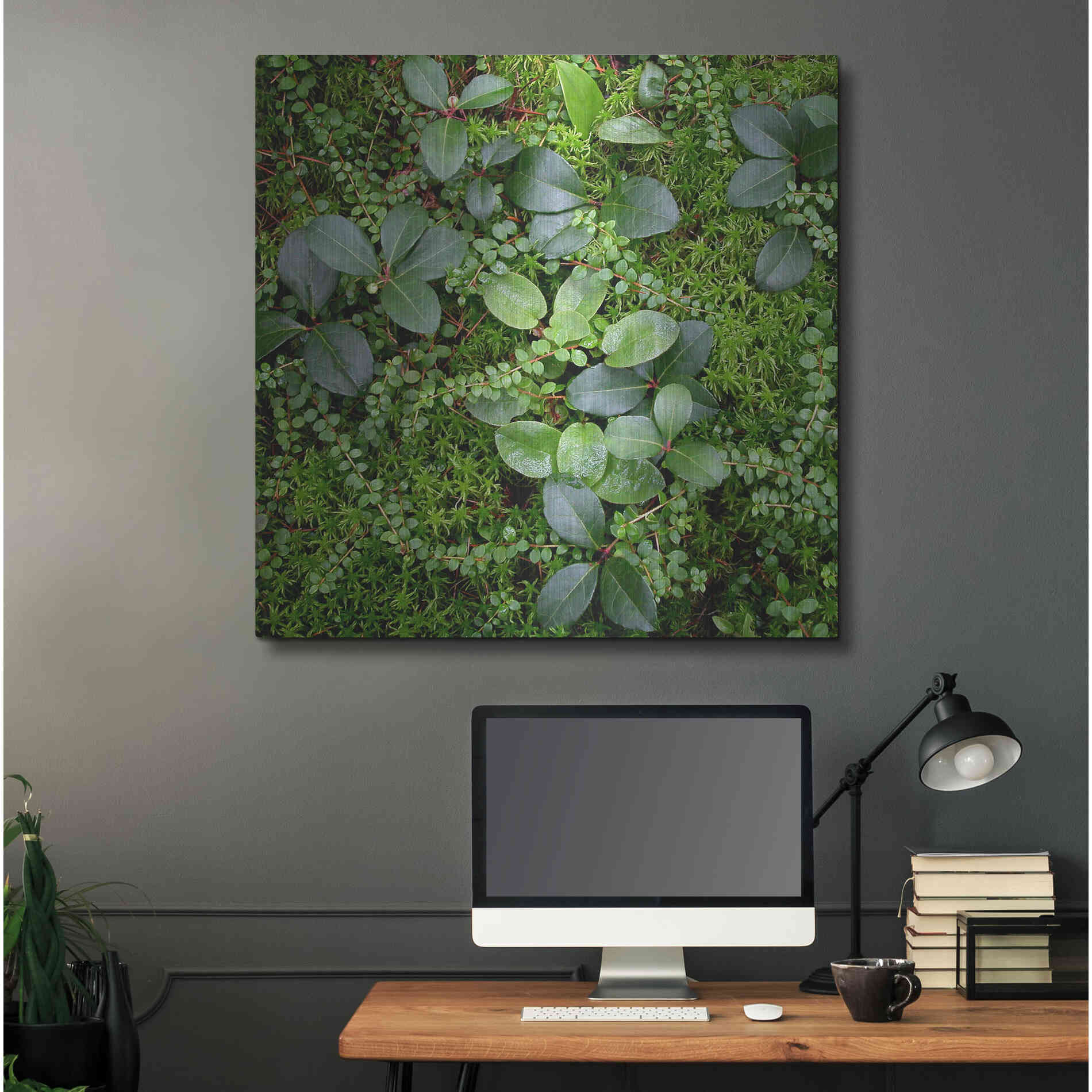 Luxe Metal Art 'Forest Floor Detail' by Jan Bell Metal Wall Art,36x36