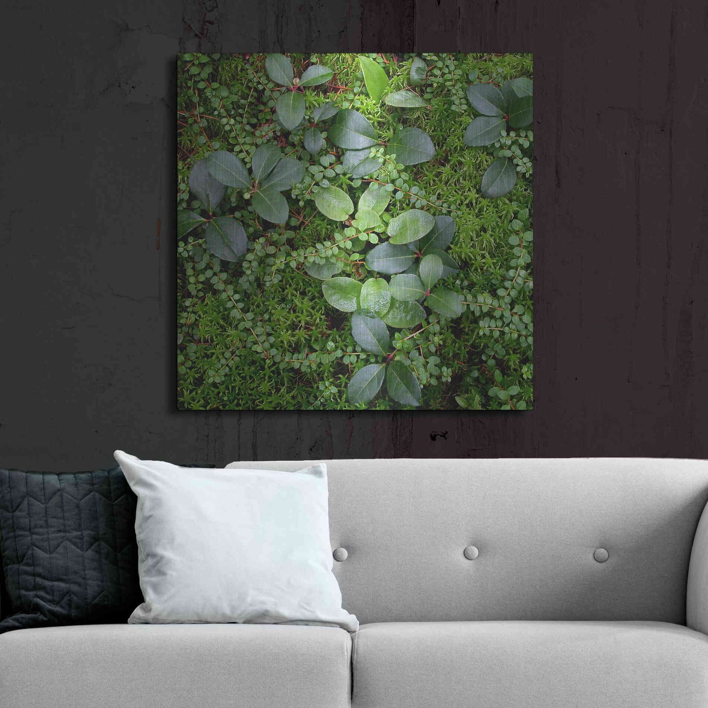 Luxe Metal Art 'Forest Floor Detail' by Jan Bell Metal Wall Art,36x36