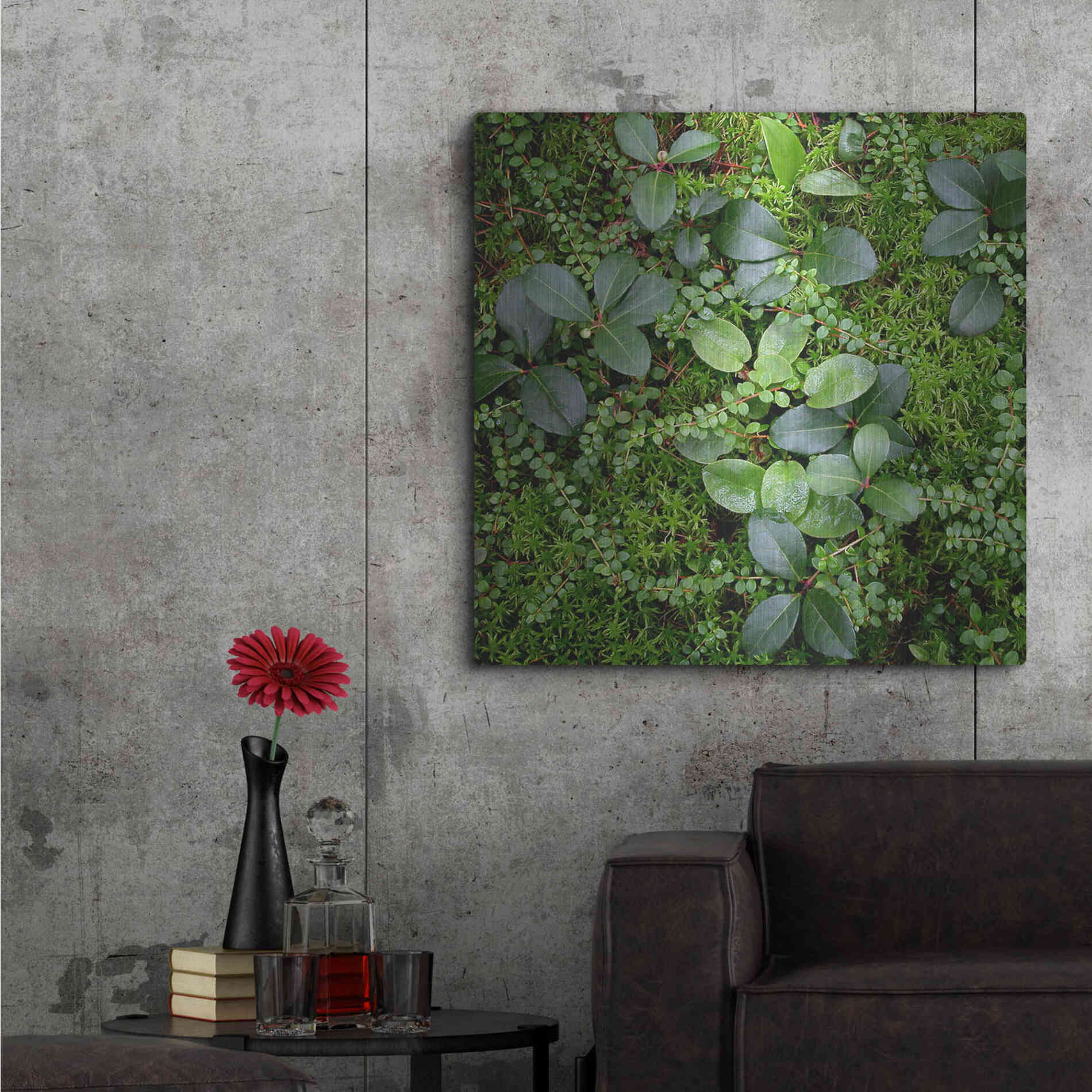 Luxe Metal Art 'Forest Floor Detail' by Jan Bell Metal Wall Art,36x36