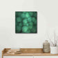 Luxe Metal Art 'Sea Green' by Jan Bell Metal Wall Art,12x12