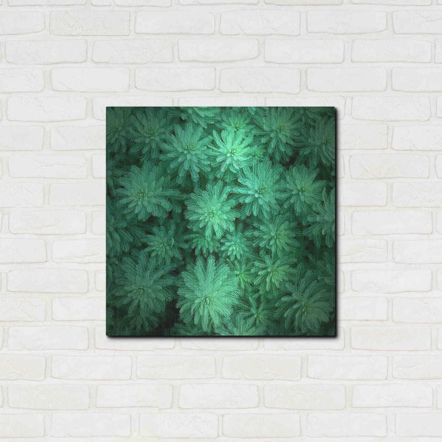 Luxe Metal Art 'Sea Green' by Jan Bell Metal Wall Art,24x24