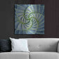 Luxe Metal Art 'Spiral Succulent' by Jan Bell Metal Wall Art,36x36
