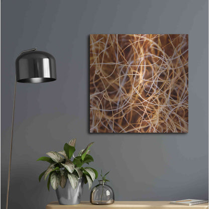 Luxe Metal Art 'Zion Grass' by Jan Bell Metal Wall Art,24x24