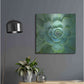 Luxe Metal Art 'Glowing Succulent' by Jan Bell Metal Wall Art,24x24