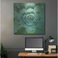 Luxe Metal Art 'Glowing Succulent' by Jan Bell Metal Wall Art,36x36