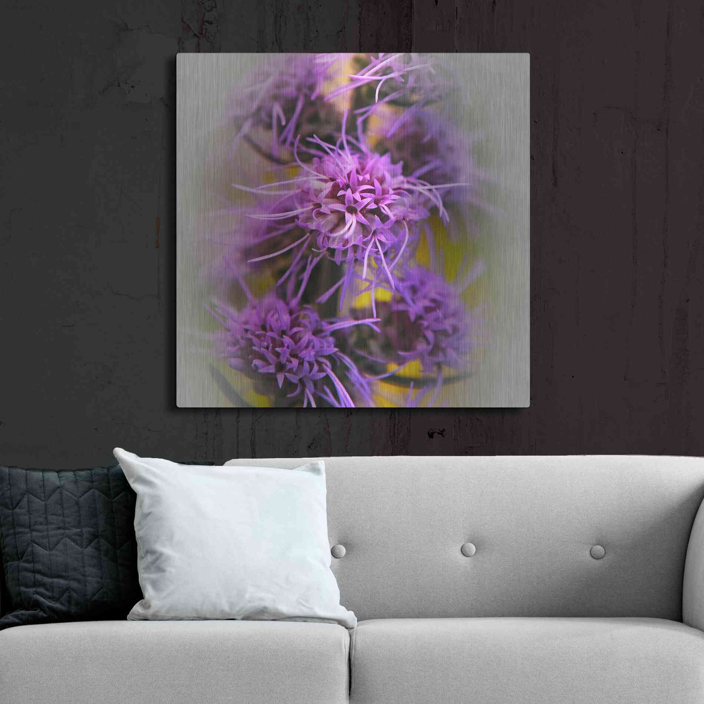 Luxe Metal Art 'Meadow Flowers' by Jan Bell Metal Wall Art,36x36