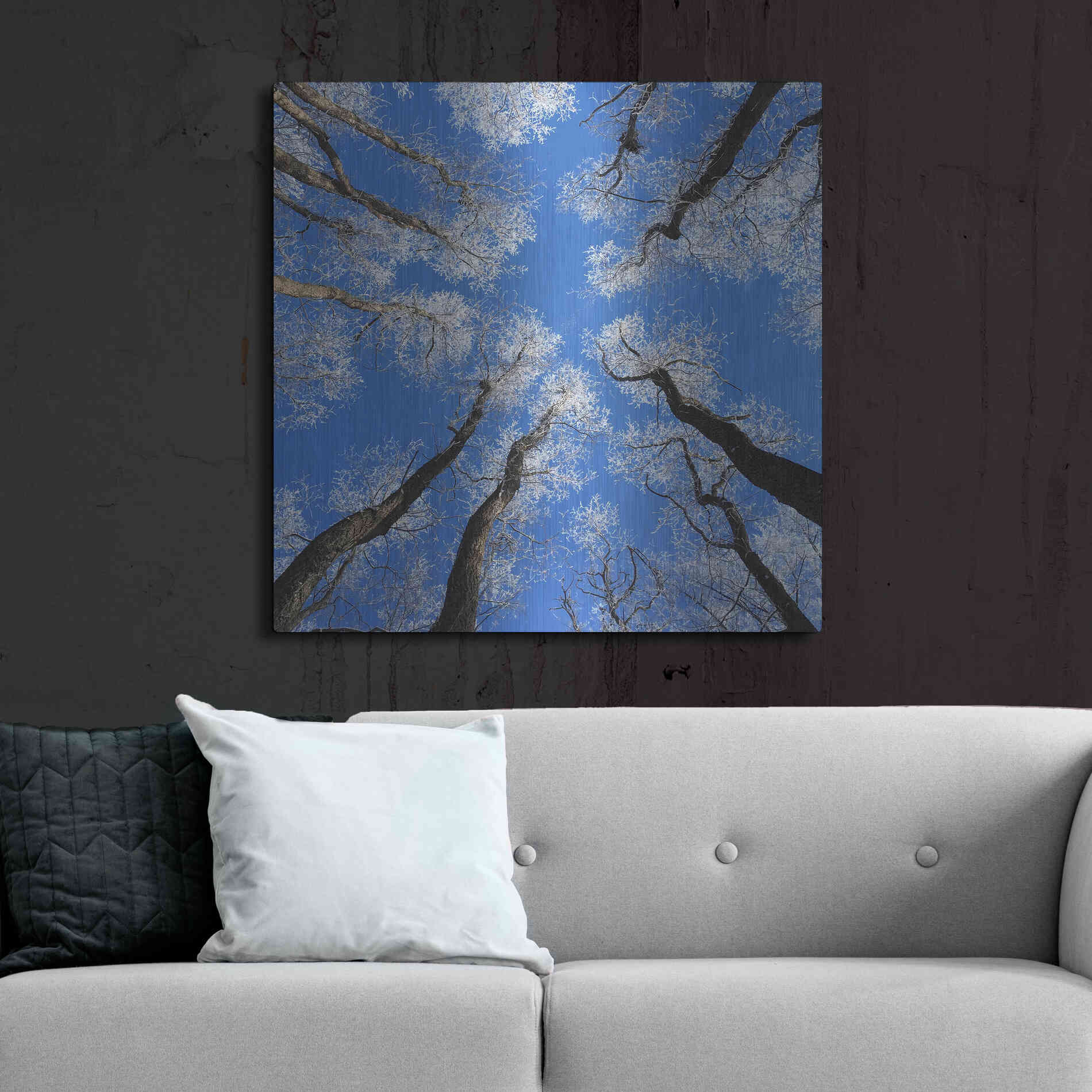 Luxe Metal Art 'Reaching Skyward' by Jan Bell Metal Wall Art,36x36