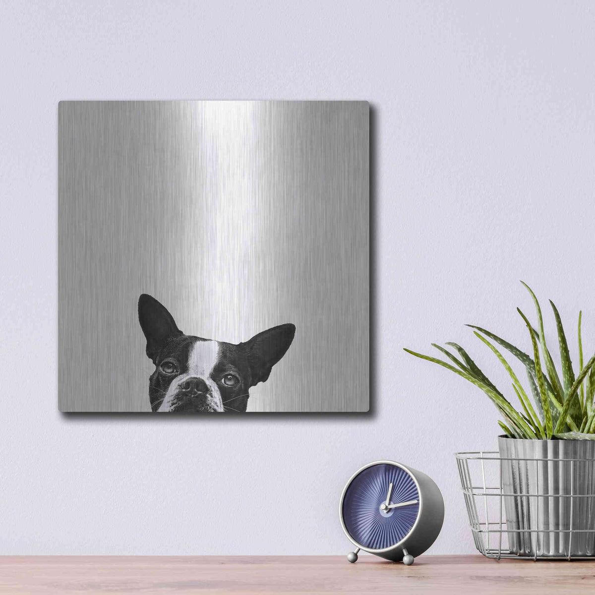 Luxe Metal Art 'Loyalty' by Jon Bertelli Metal Wall Art,12x12
