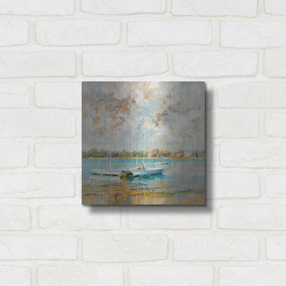 Luxe Metal Art 'At Water?s Edge' by Kasia Bruniany Metal Wall Art,12x12