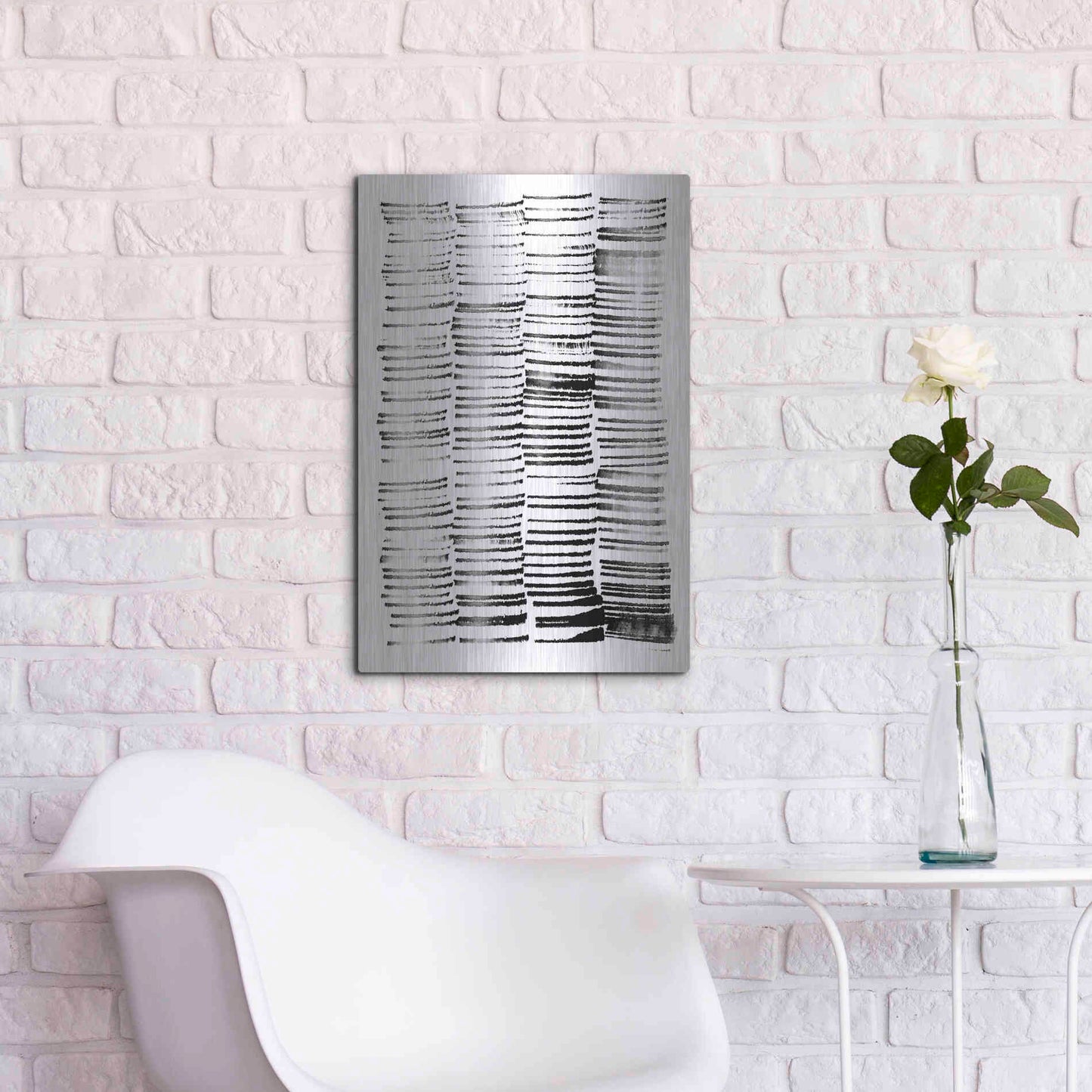 Luxe Metal Art 'City Spaces 1' by Lesia Binkin Metal Wall Art,16x24