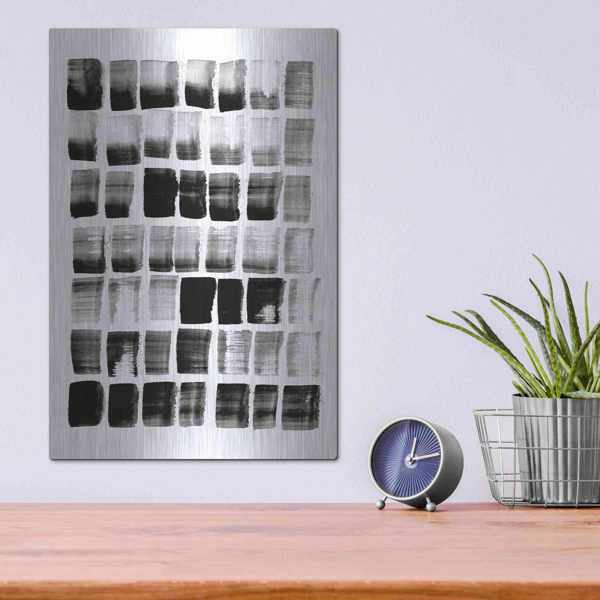 Luxe Metal Art 'City Spaces 2' by Lesia Binkin Metal Wall Art,12x16