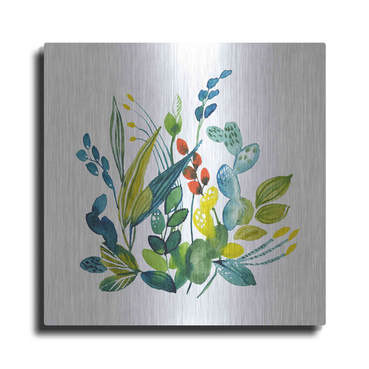 Luxe Metal Art 'English Garden 2' by Lesia Binkin Metal Wall Art