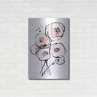 Luxe Metal Art 'Pink Mod 2' by Lesia Binkin Metal Wall Art,24x36