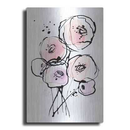 Luxe Metal Art 'Pink Mod 2' by Lesia Binkin Metal Wall Art