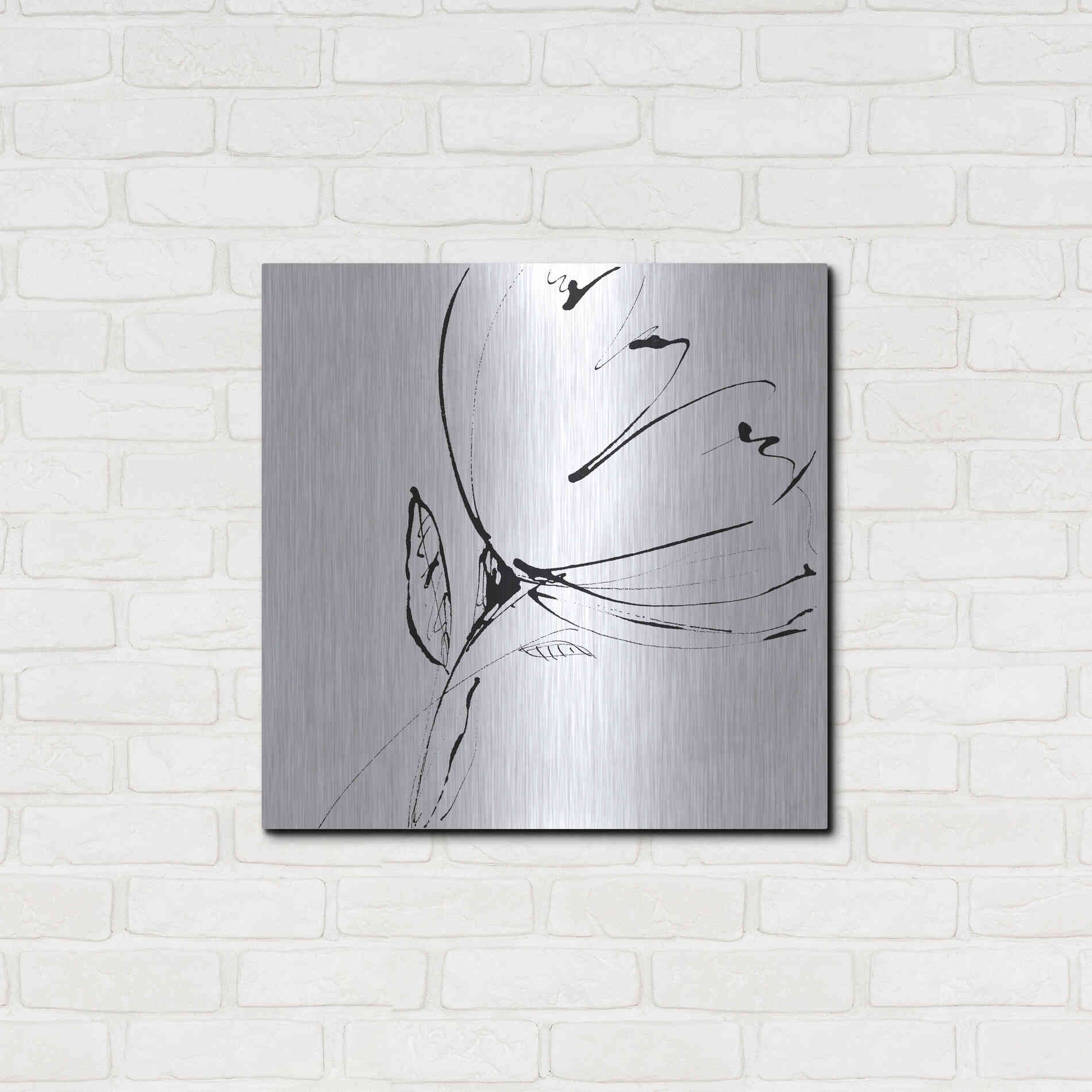 Luxe Metal Art 'Whisper 1' by Lesia Binkin Metal Wall Art,24x24