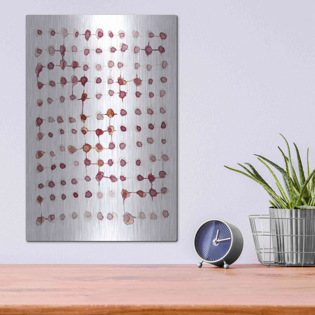 Luxe Metal Art 'Woven' by Lesia Binkin Metal Wall Art,12x16