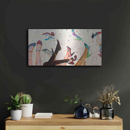 Luxe Metal Art 'Opening Day at the Salon' by Pamela K. Beer Metal Wall Art,24x12